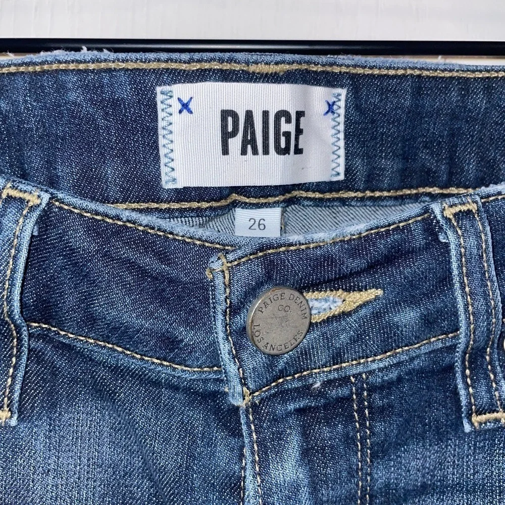 Paige Verdugo Crop Distressed Jeans‎ Size 26